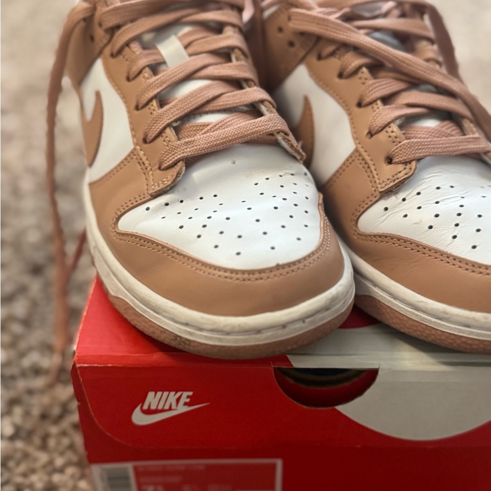 Nike Tan and White Sneakers